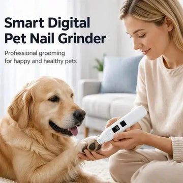Electric Pet Nail Grinder with LED Power Display Dyelor