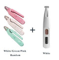 2-in-1 pet nail clippers with LED light for dogs and cats, bloodline safety scissors and multifunctional paw nail trimmer