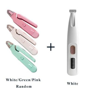 2-in-1 pet nail clippers with LED light for dogs and cats, bloodline safety scissors and multifunctional paw nail trimmer
