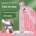 2-in-1 pet nail clippers with LED light for dogs and cats, bloodline safety scissors and multifunctional paw nail trimmer