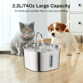 Stainless Steel Smart Pet Water Dispenser Automatic Circulation Large Capacity Pawora UK