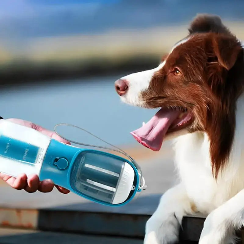 3 in 1 Dog Water Bottle | Food & Waste Bag Holder