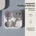 Gravity pet feeder and water dispenser for cats and puppies with large capacity