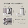 Gravity pet feeder and water dispenser for cats and puppies with large capacity