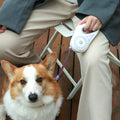 Retractable dog leash with automatic telescopic handle and collar for pet walking