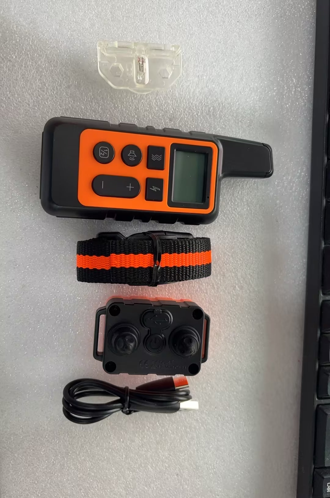 Dog training collar with remote control, beep and vibration for obedience training