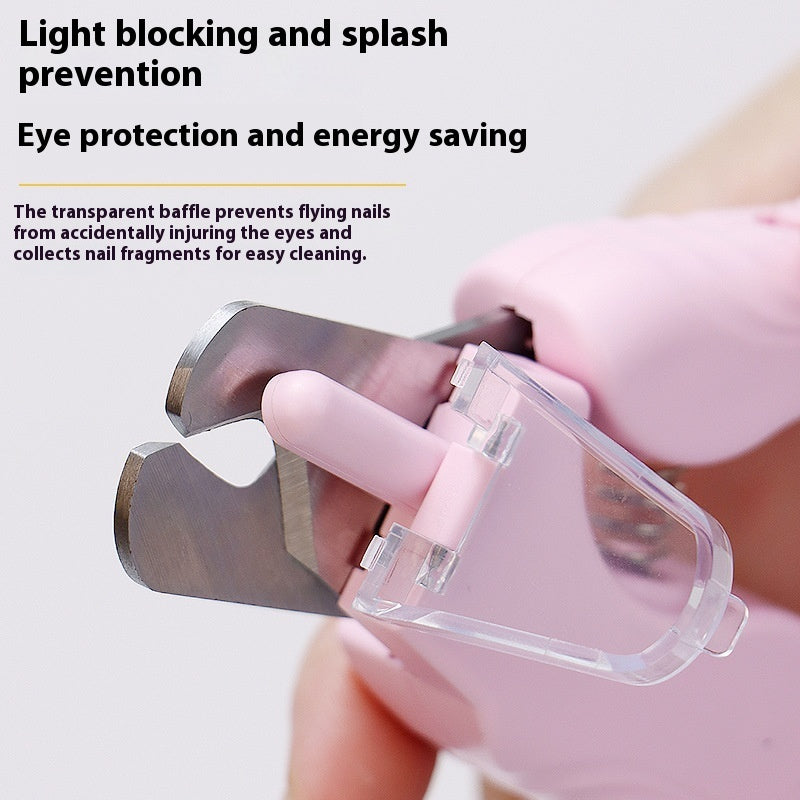 2-in-1 pet nail clippers with LED light for dogs and cats, bloodline safety scissors and multifunctional paw nail trimmer