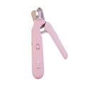 2-in-1 pet nail clippers with LED light for dogs and cats, bloodline safety scissors and multifunctional paw nail trimmer