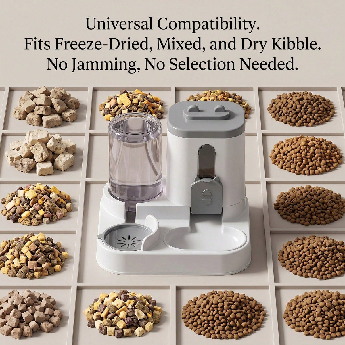 Gravity pet feeder and water dispenser for cats and puppies with large capacity
