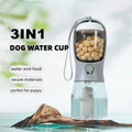 3 in 1 Dog Water Bottle | Food & Waste Bag Holder