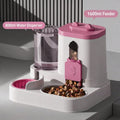Gravity pet feeder and water dispenser for cats and puppies with large capacity
